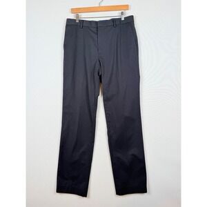 Banana Republic Mens 33 x 34 Dress Pants Gray Slim‎ Fit Office Preppy Tailored